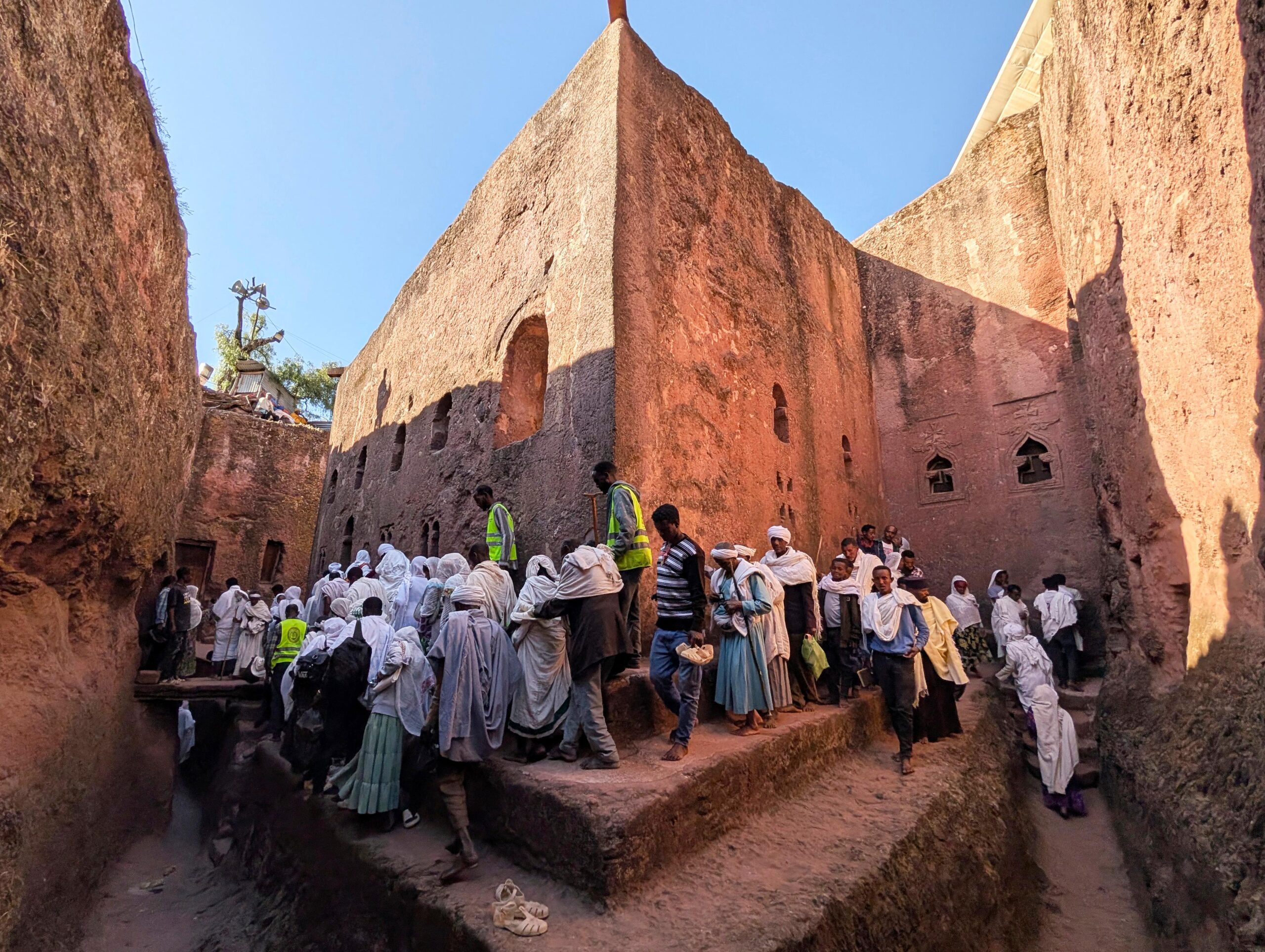 In this photo provided by Nicole Evatt, eleven rock-hewn churches...