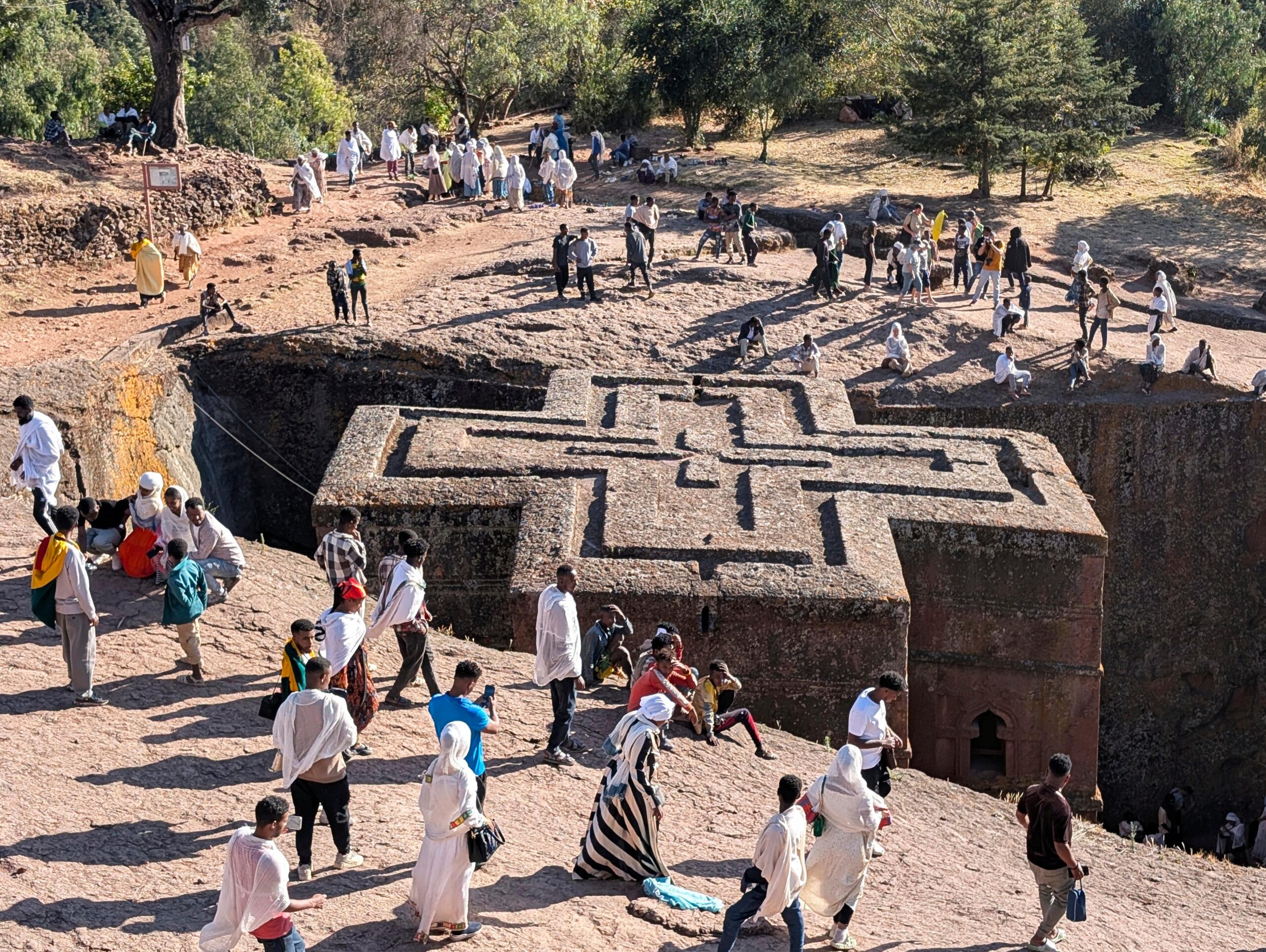 In this photo provided by Nicole Evatt, the famed cross-shaped...