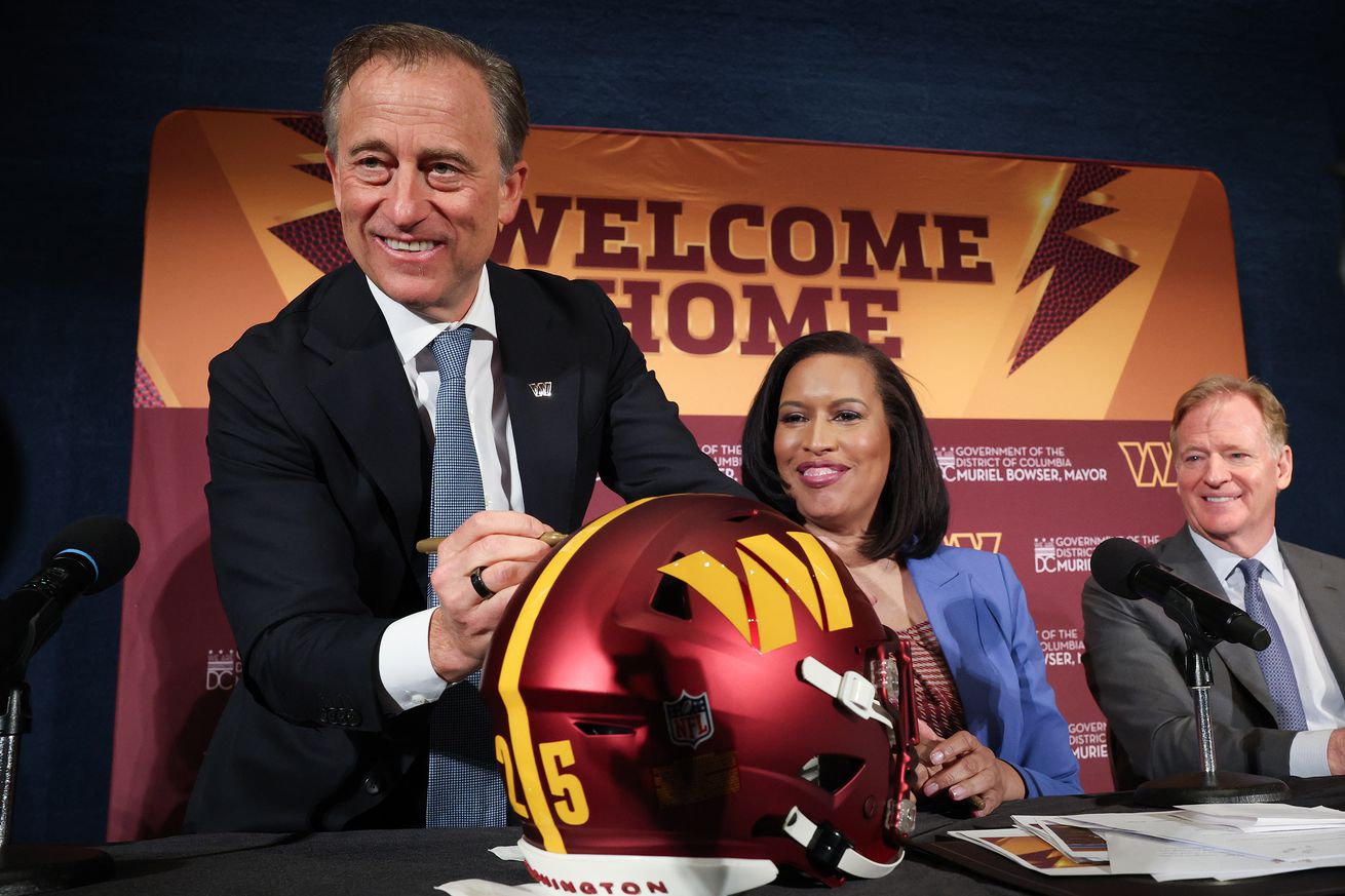 Washington Commanders And DC Mayor Bower Announce Agreement For New Stadium At RFK Site