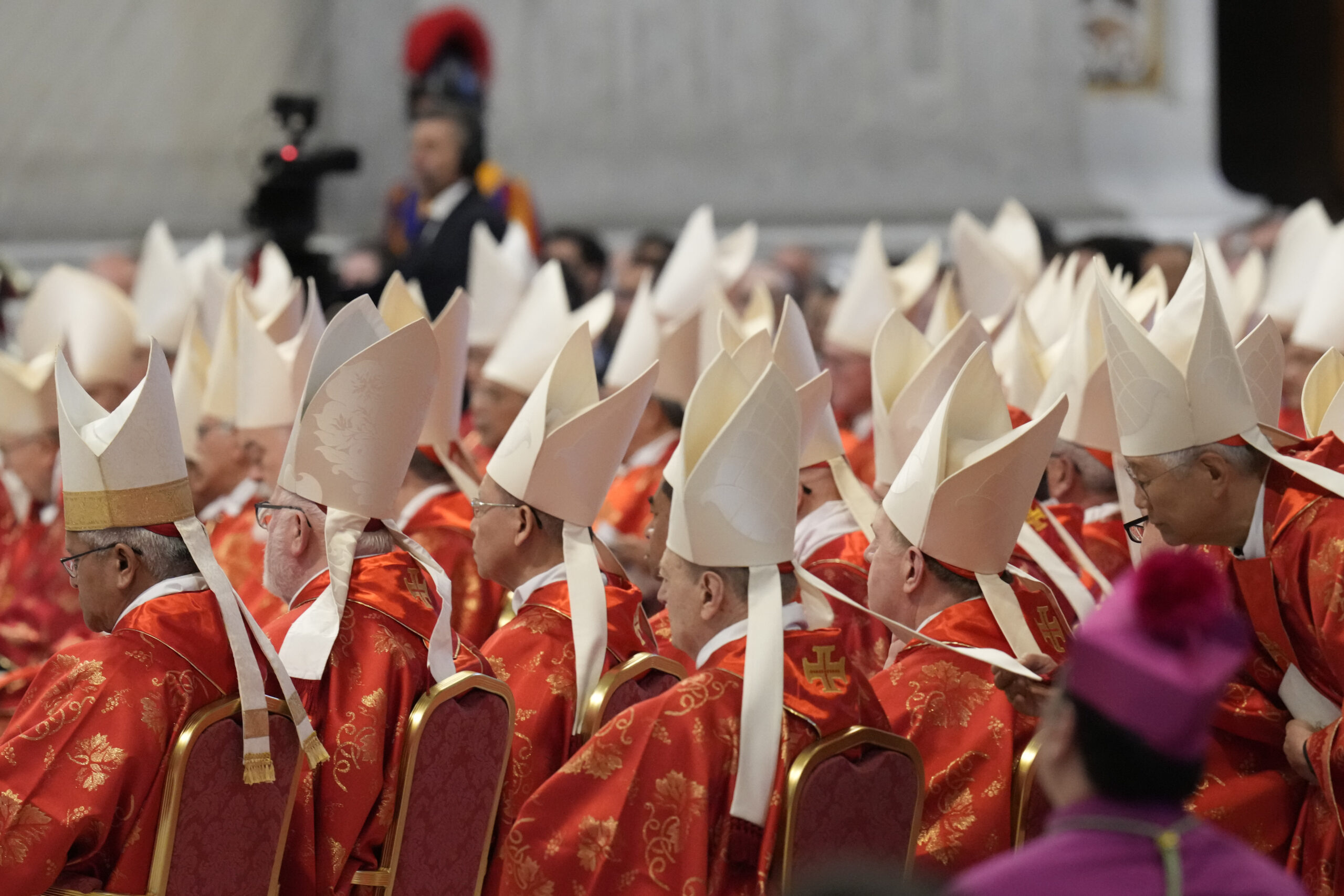 Cardinals attend a final Mass St. Peter's Basilica