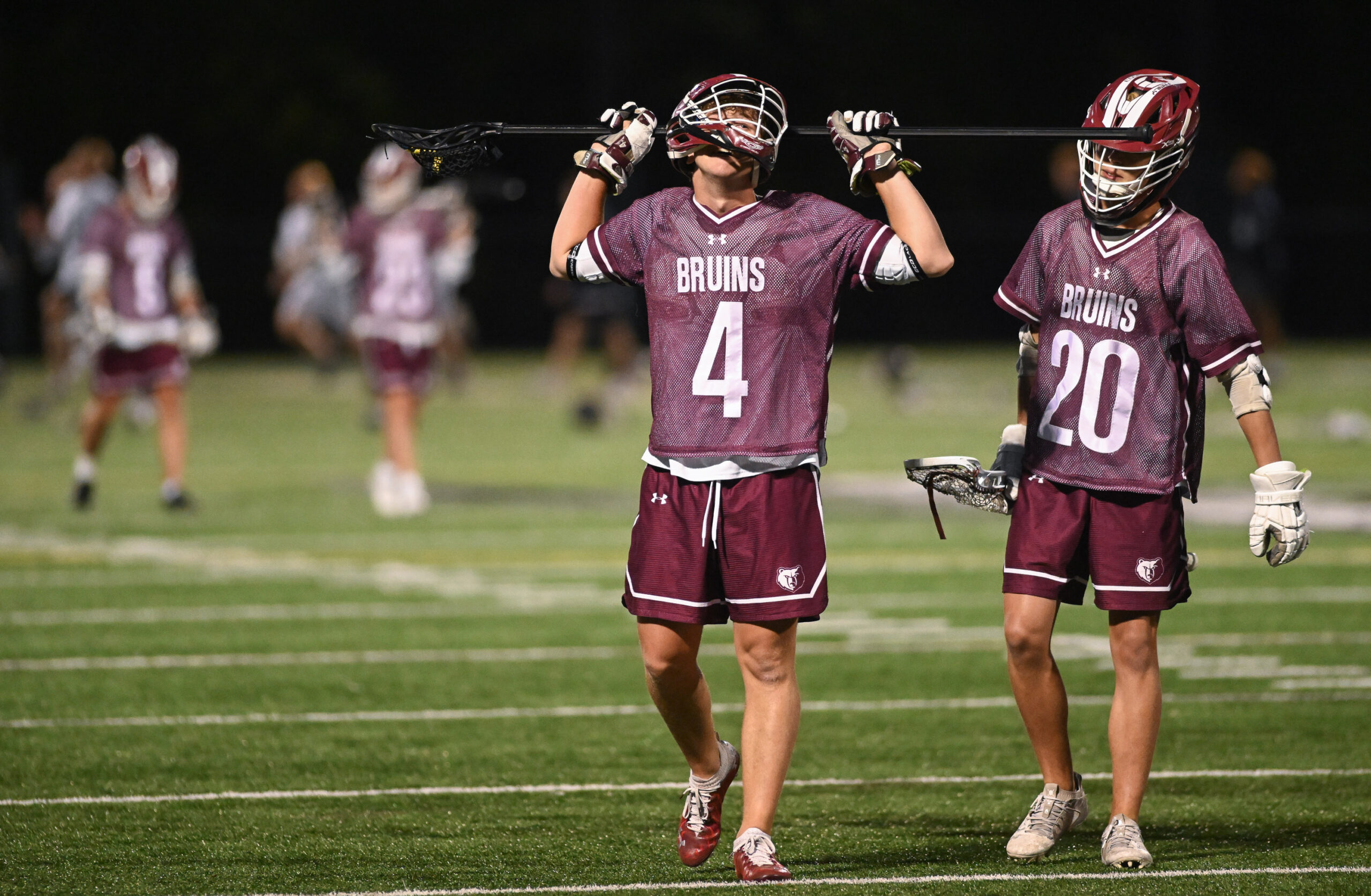 Broadneck’s Noah Yoder, left, and Bennett Kelley react after Thursday's...