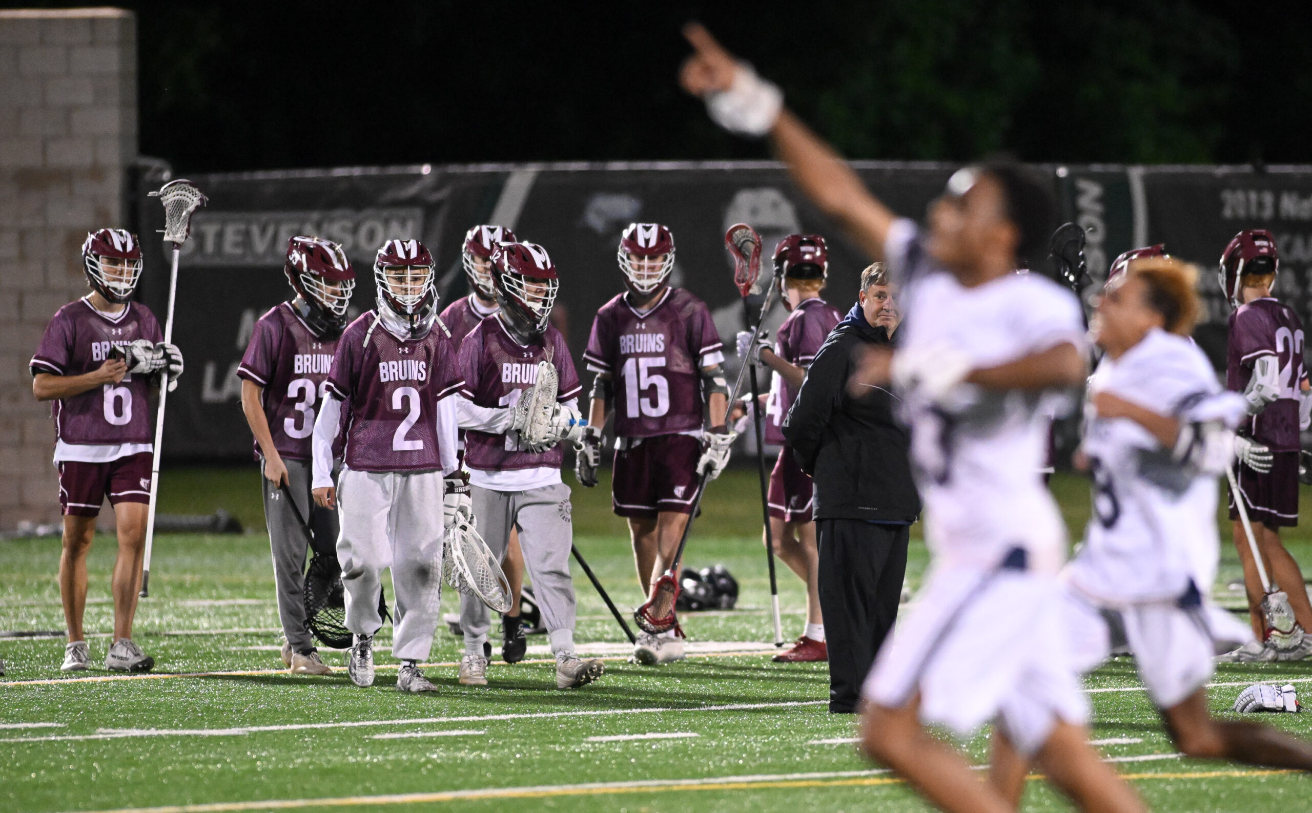 Broadneck watches Urbana celebrate its 5-2 win in the boys...