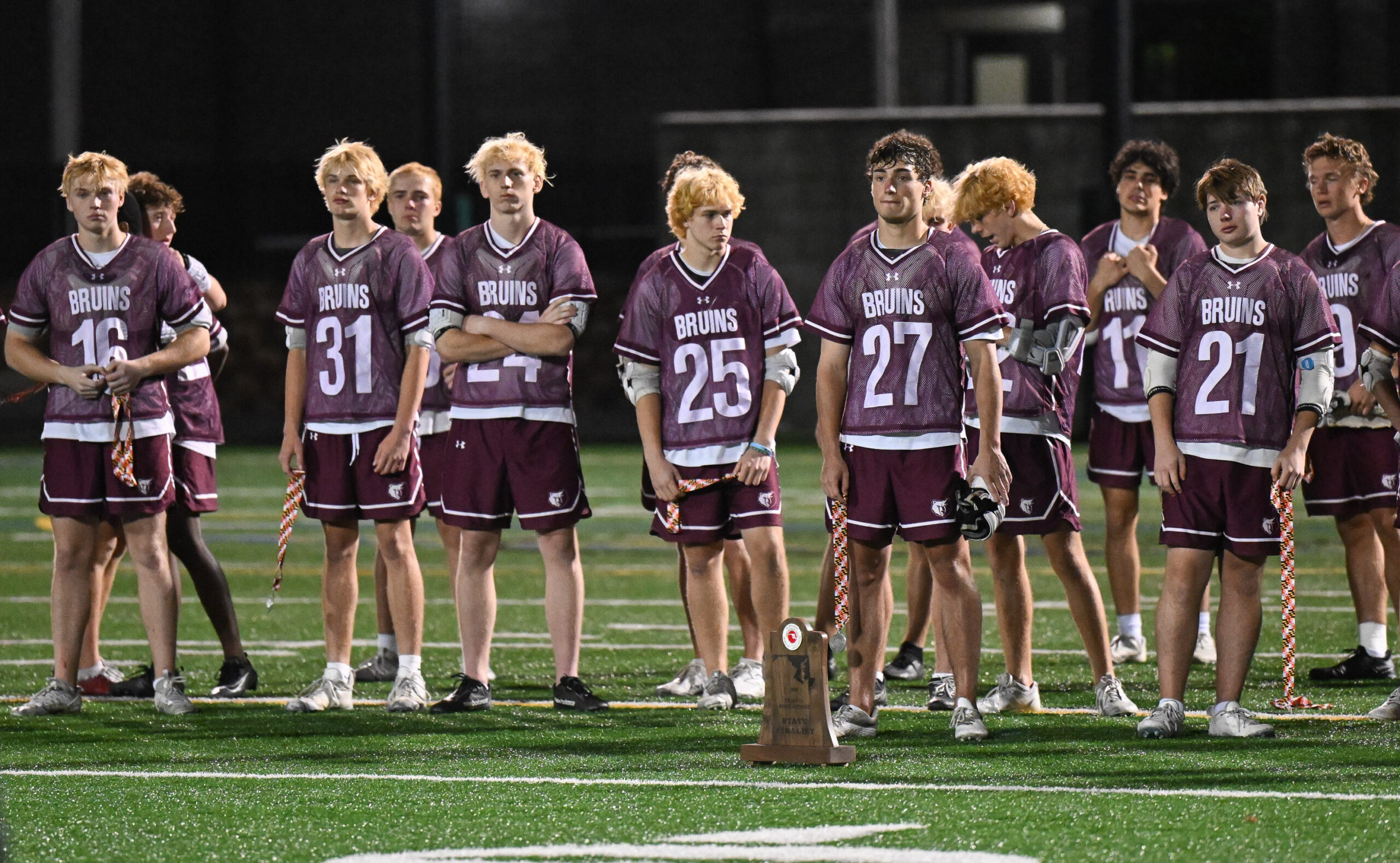 Broadneck watches Urbana celebrate its 5-2 win in the boys...