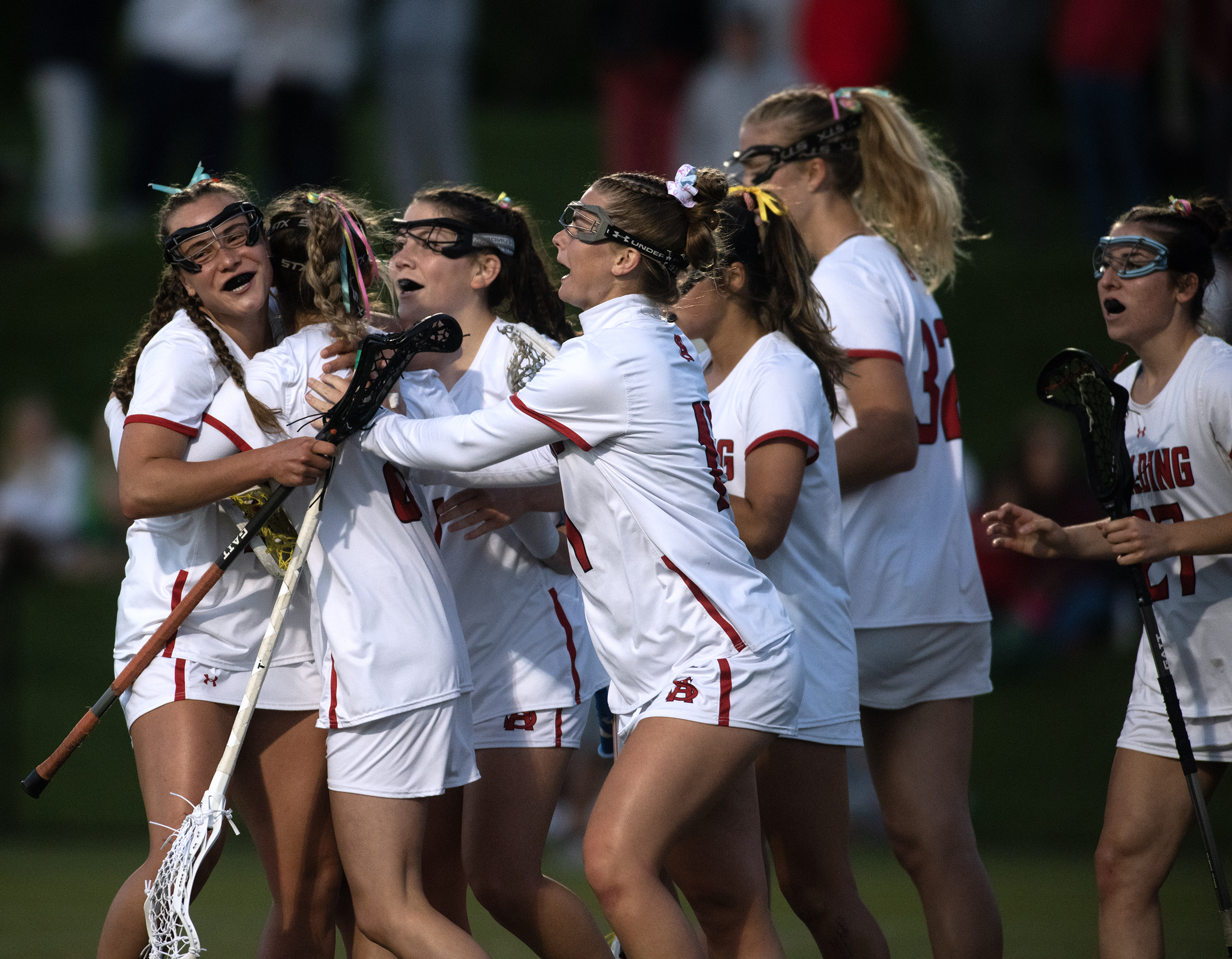 May 9, 2025-Spalding celebrates a goal by Olivia Murphy, second...