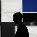 May 12, 2025; Chicago, Illinois, US; Cooper Flagg walks to his seat during the 2025 NBA Draft Lottery at McCormick Place. Mandatory Credit: David Banks-Imagn Images