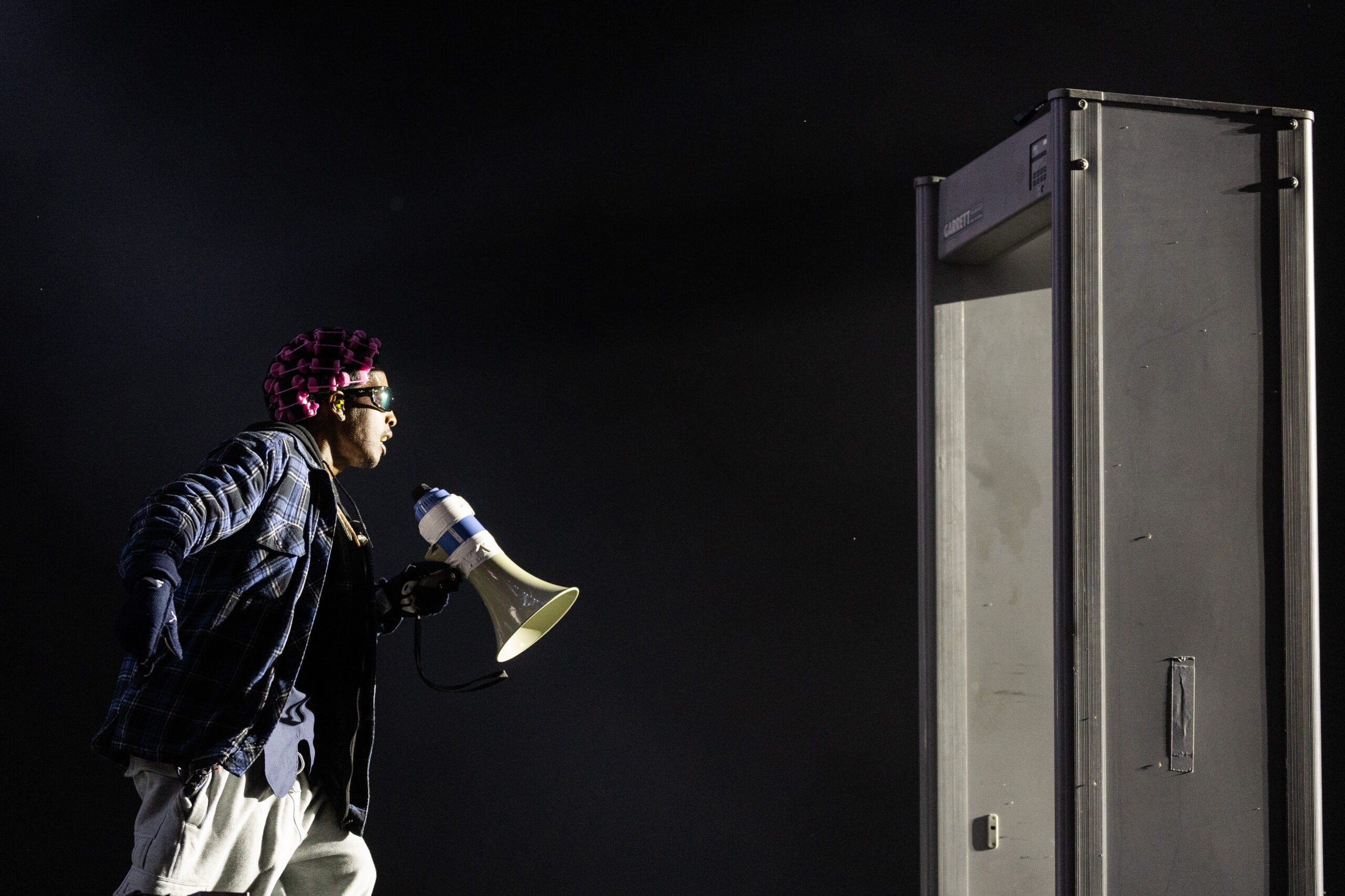 A$AP Rocky performs at the Bud Light stage during Lollapalooza...