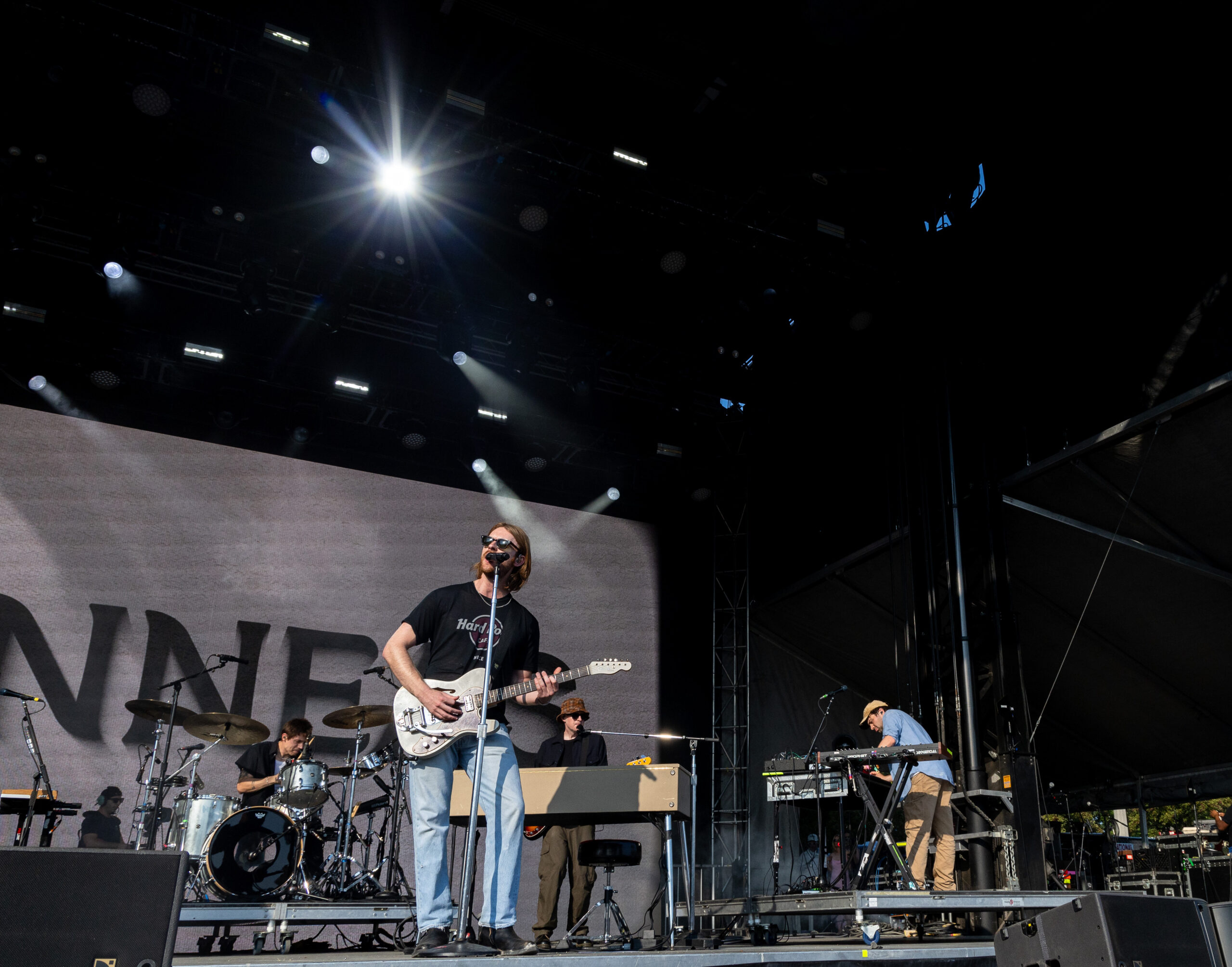 Finneas performs at the Lakeshore stage during Lollapalooza in Chicago’s...