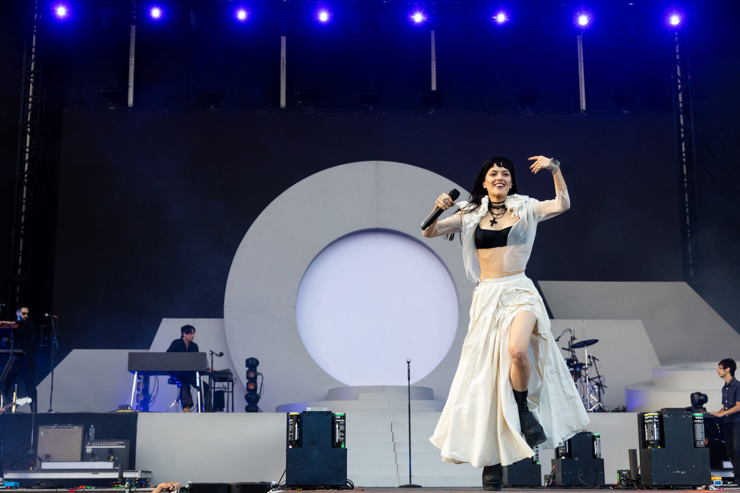 María Zardoy lead singer of the Marias performs at the...