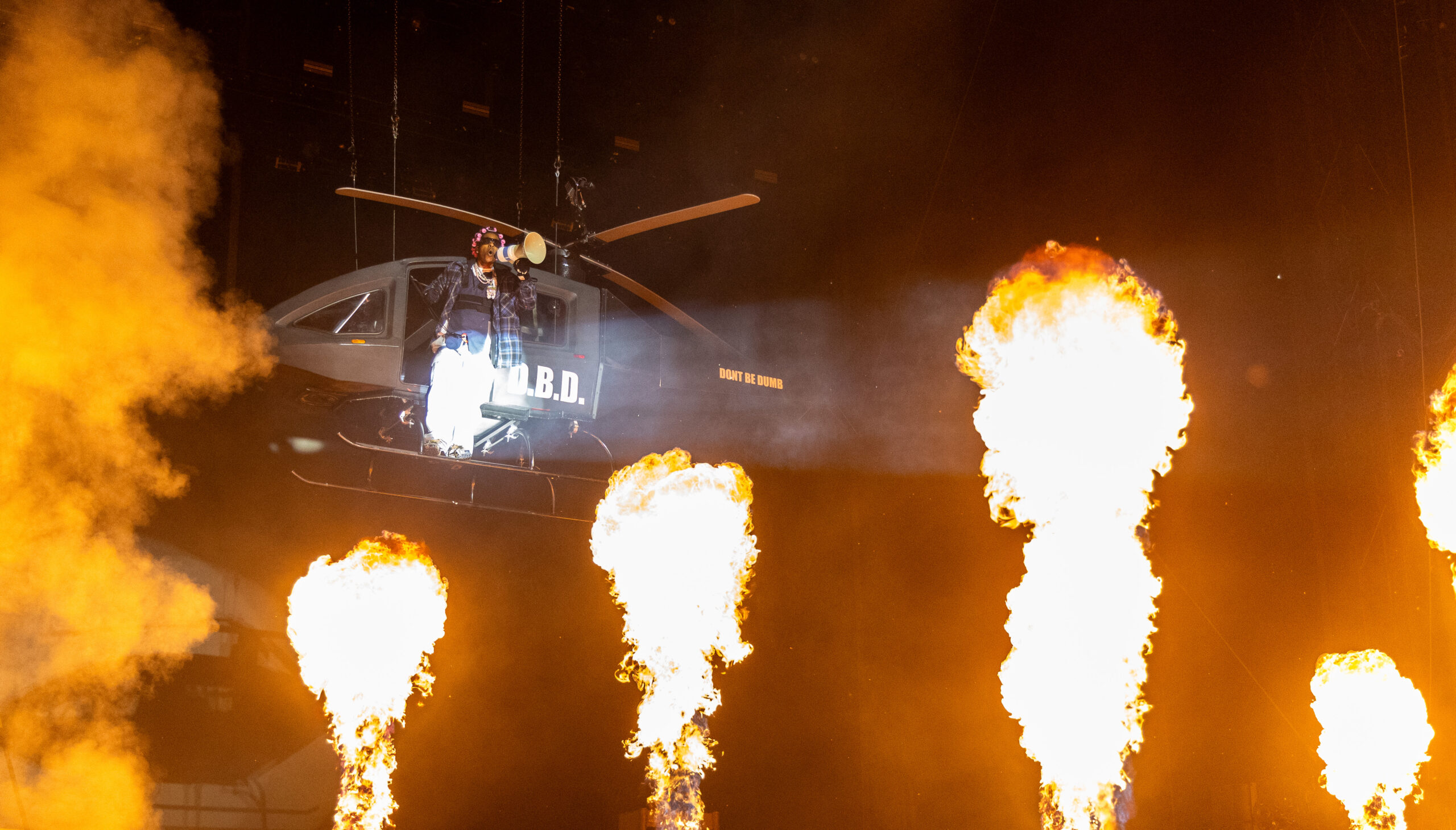A$AP Rocky performs at the Bud Light stage during Lollapalooza...