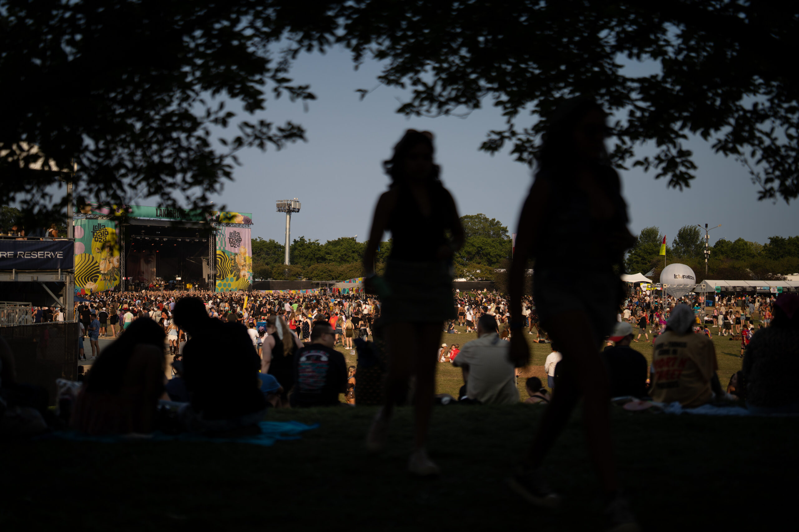 Thousands attend the third day of Lollapalooza at Grant Park...