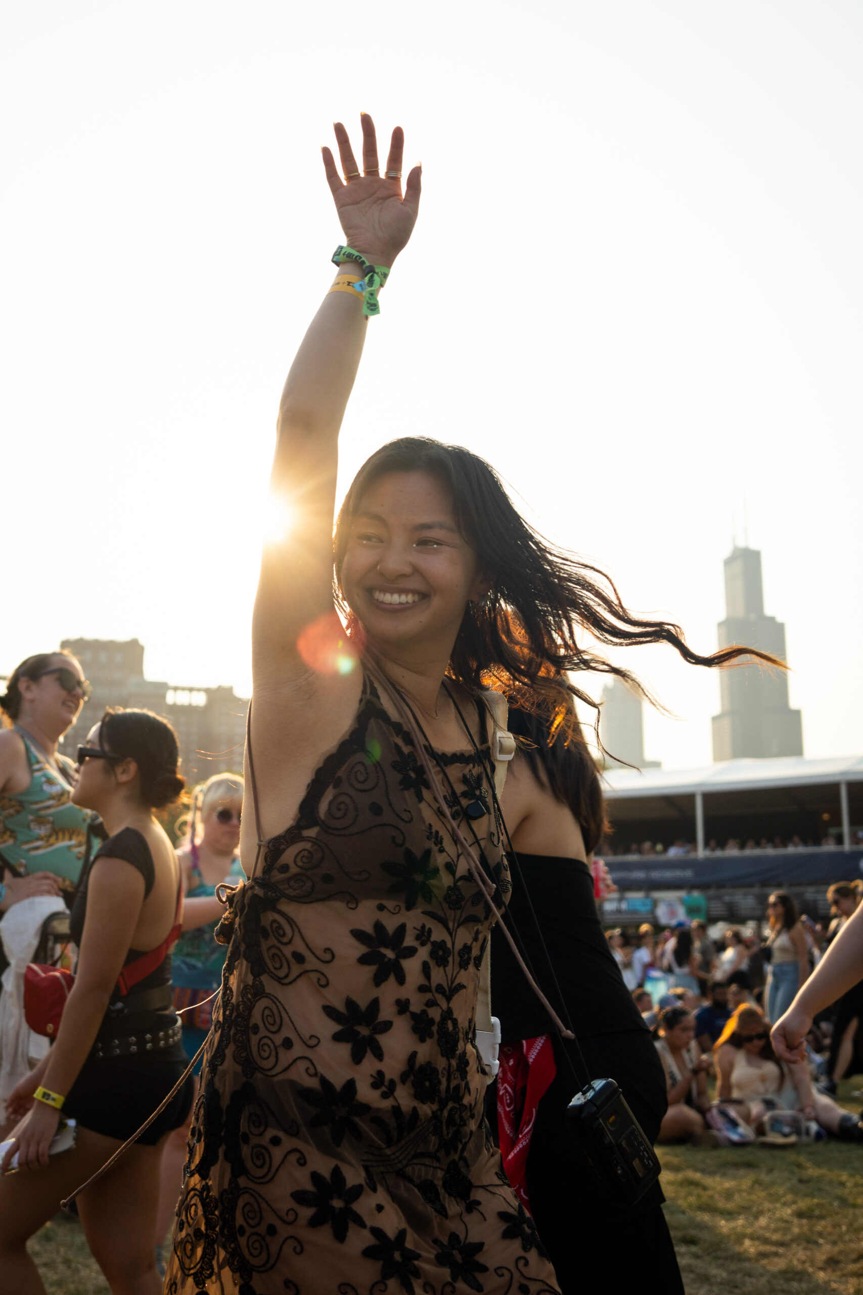 Jasmine Louie dances to Ca7riel and Paco Amoroso during the...