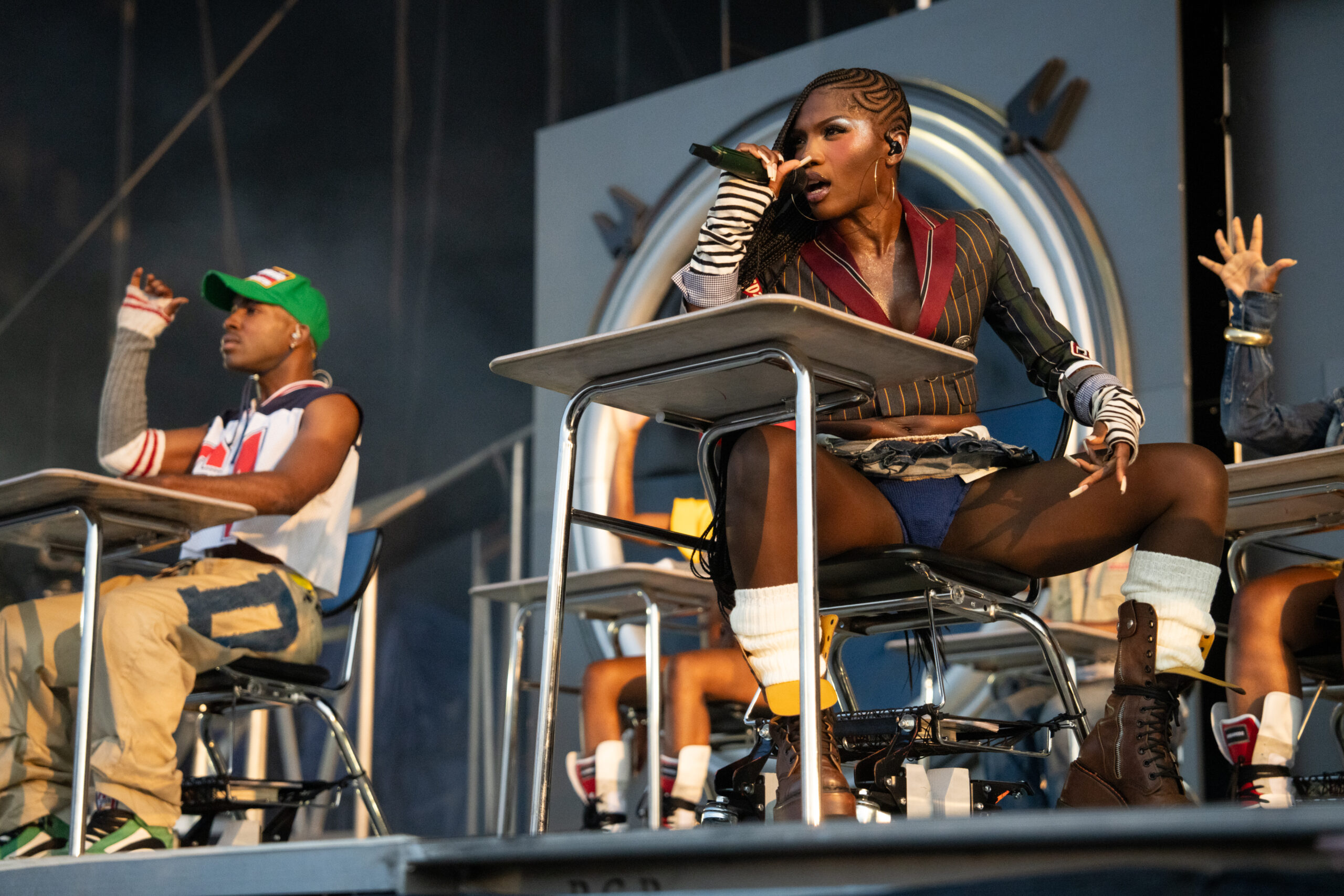 Doechii performs on the third day of Lollapalooza at Grant...