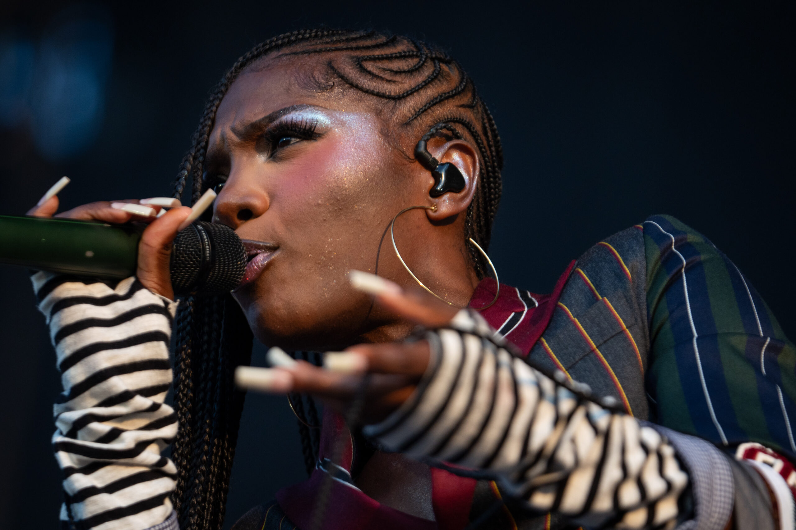 Doechii performs on the third day of Lollapalooza at Grant...