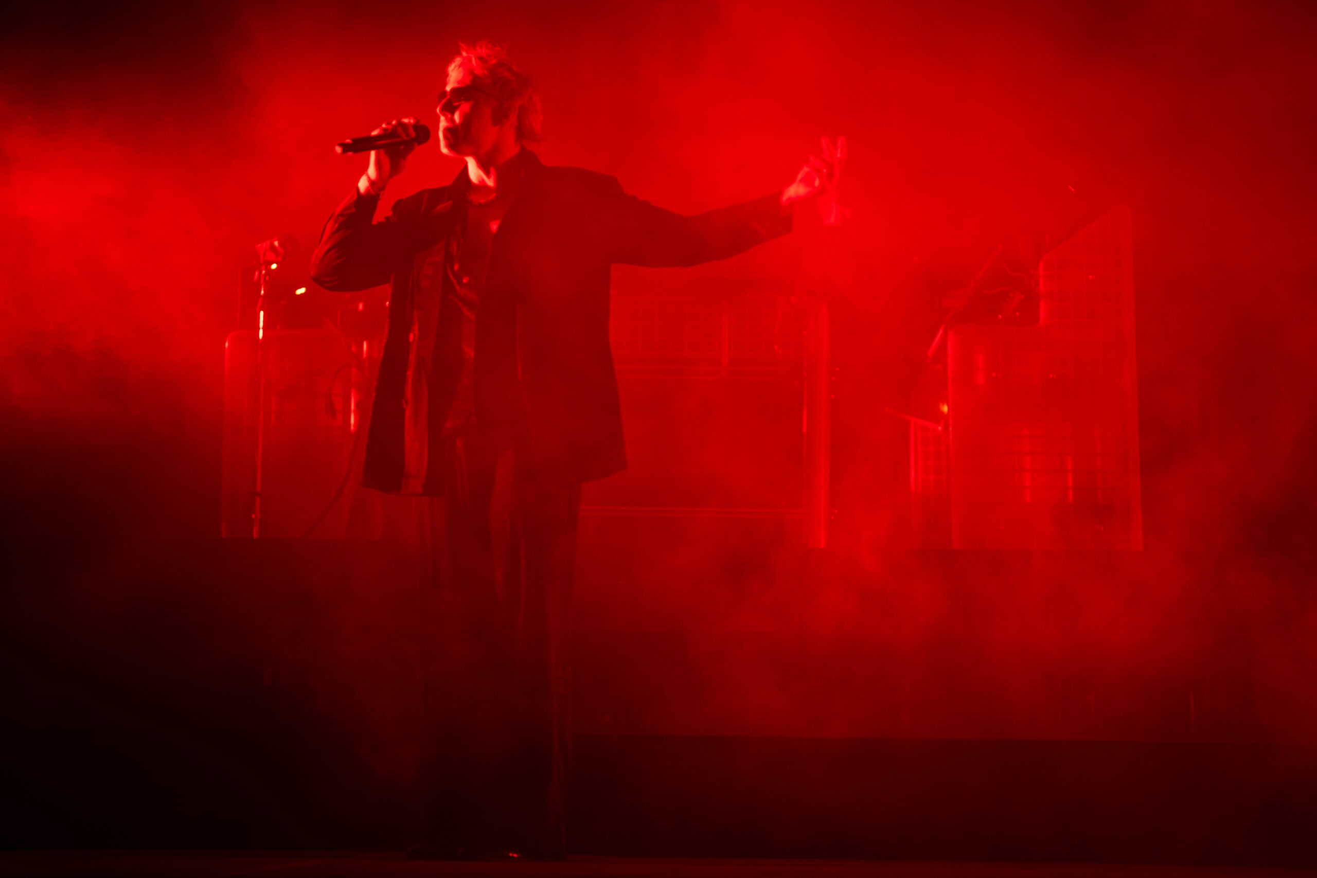 Rüfüs Du Sol performs on the third day of Lollapalooza...