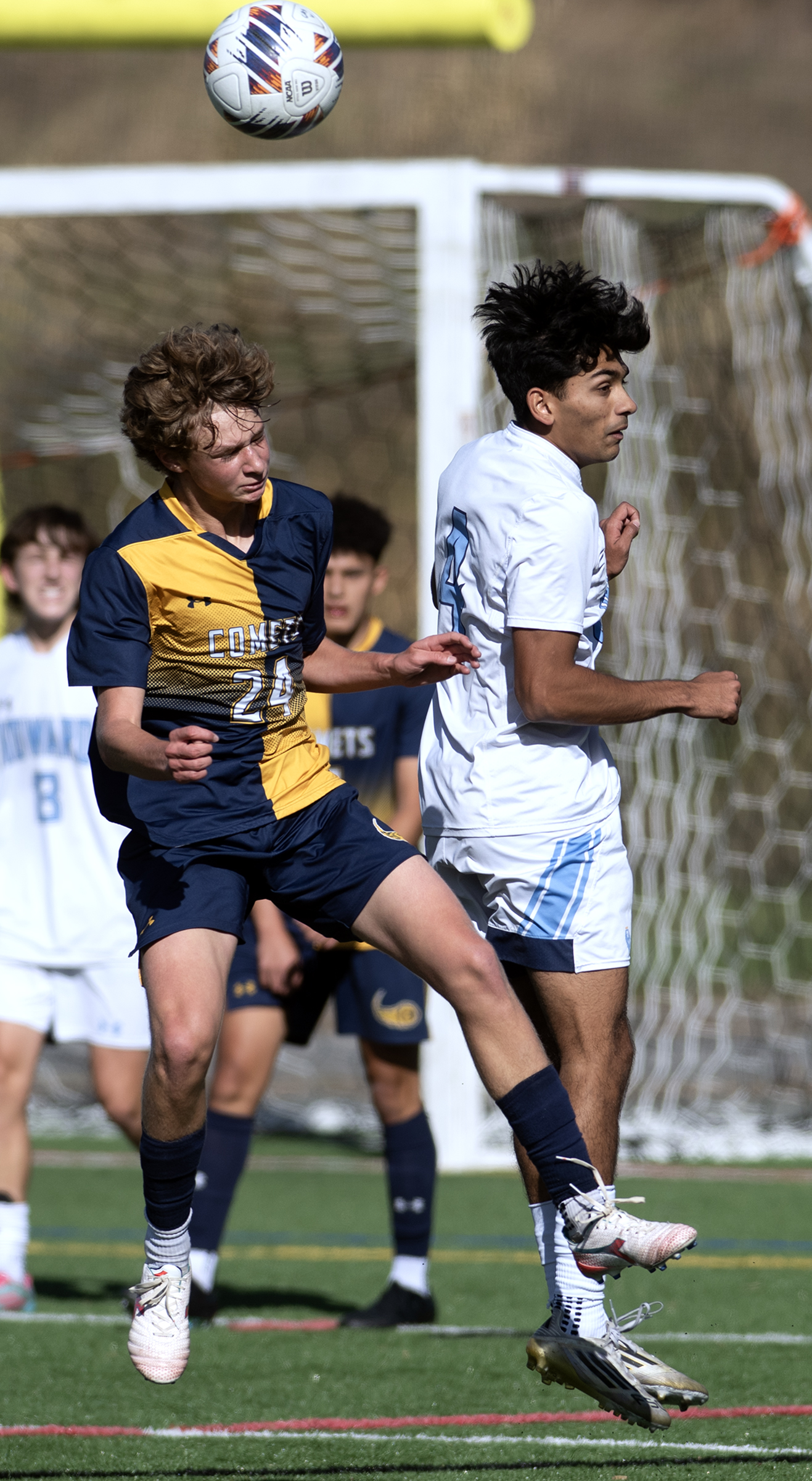 Oct. 25, 2025- Catonsville's Dane Simonson, left, and Howard's Zayden...