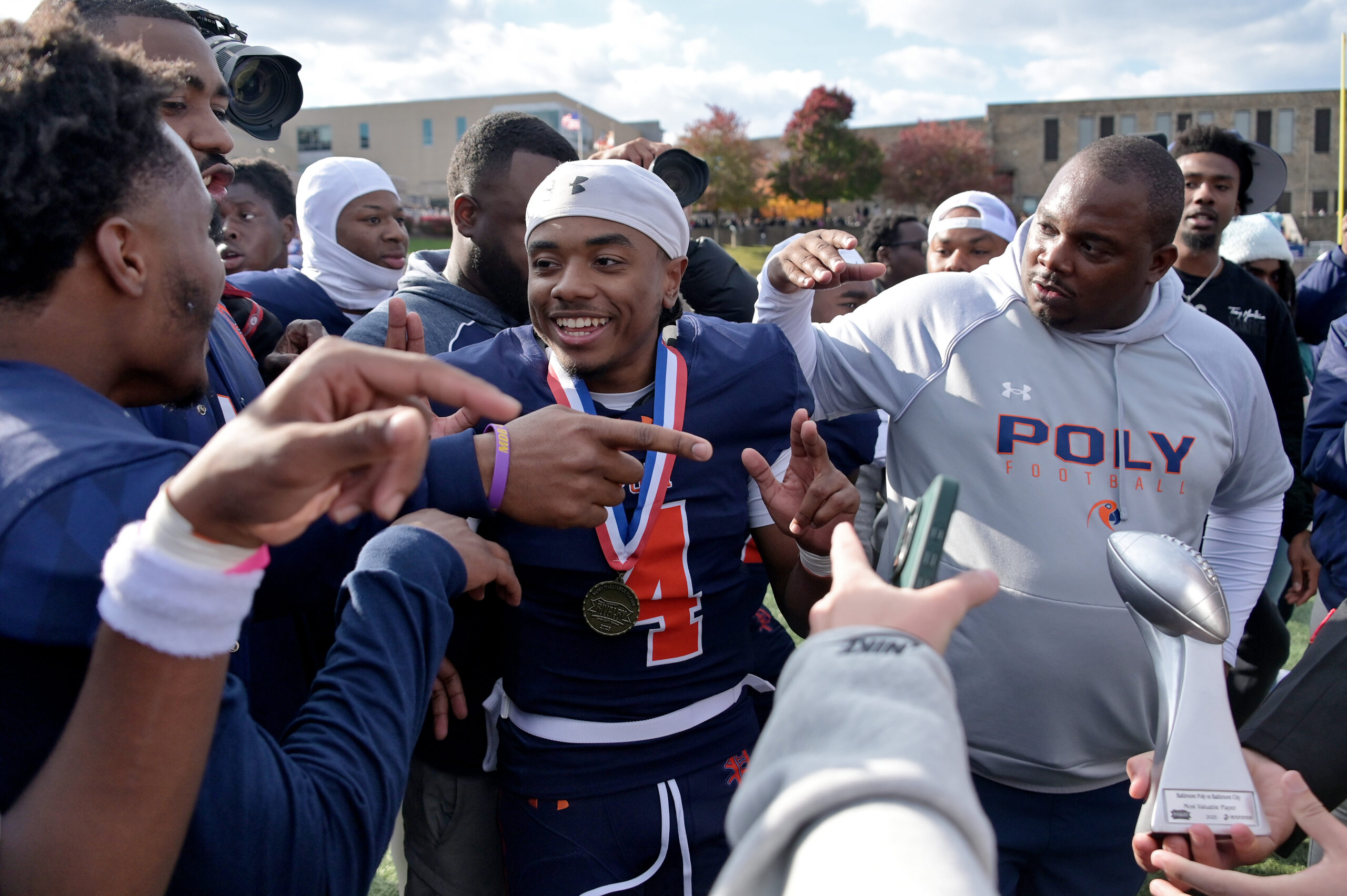 Poly quarterback Troy Brown Jr. wins the MVP award after...