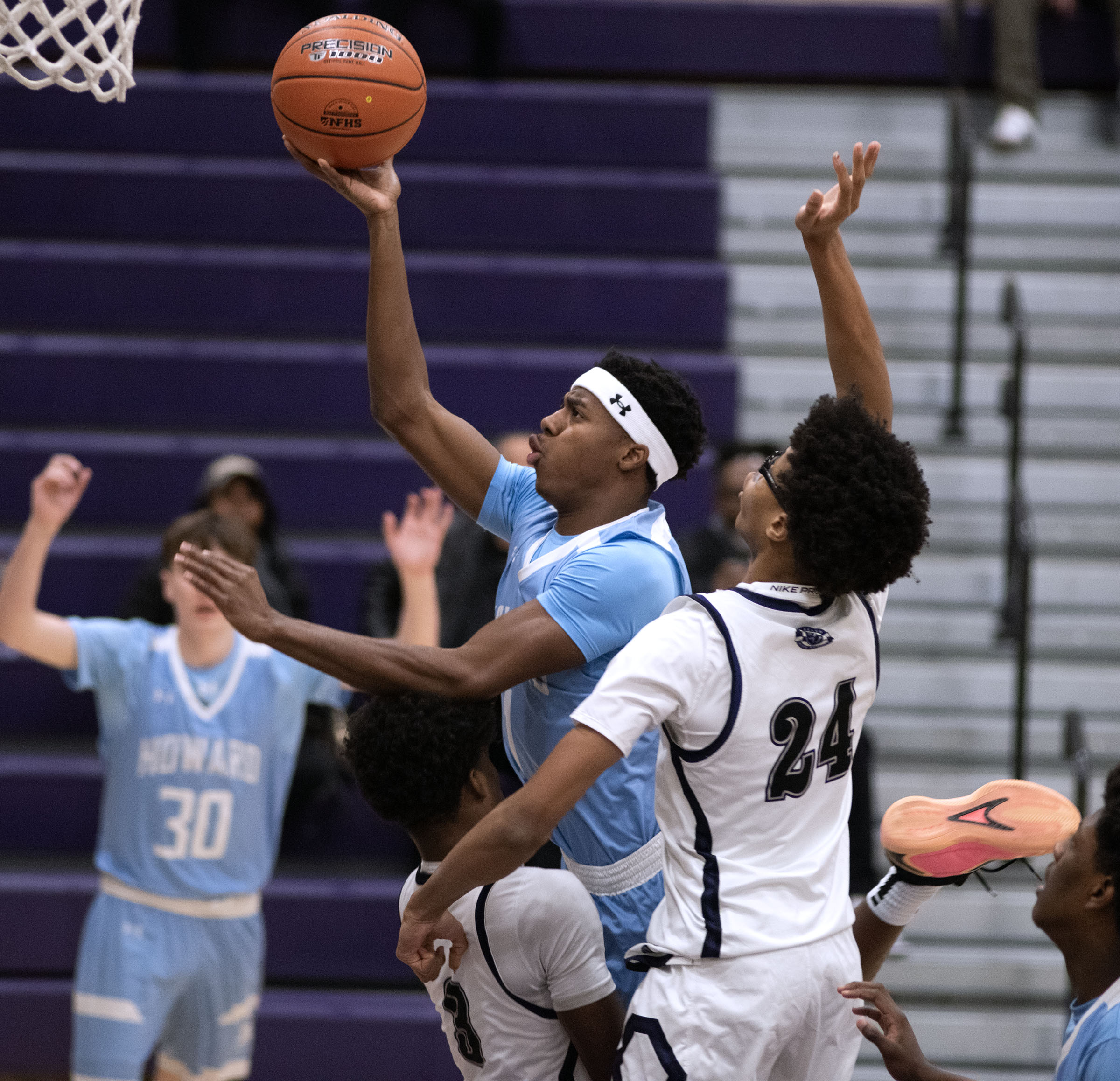 Dec. 22, 2025- Howard's Adler Jean puts up a shot...